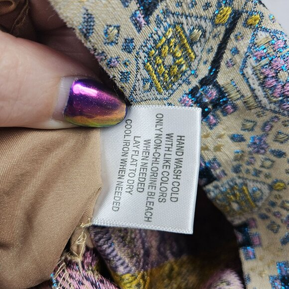 ModCloth Floral Geometric Pattern Dress Collar Pockets Womens 4XL Short Sleeve - Picture 14 of 16